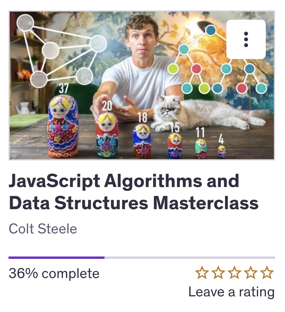 Udemy course: https://www.udemy.com/course/js-algorithms-and-data-structures-masterclass